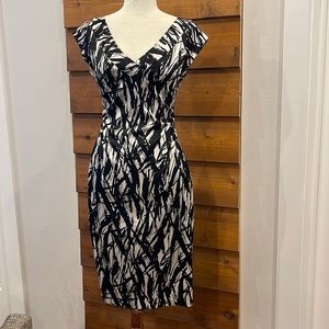 Maggy London black and white dress